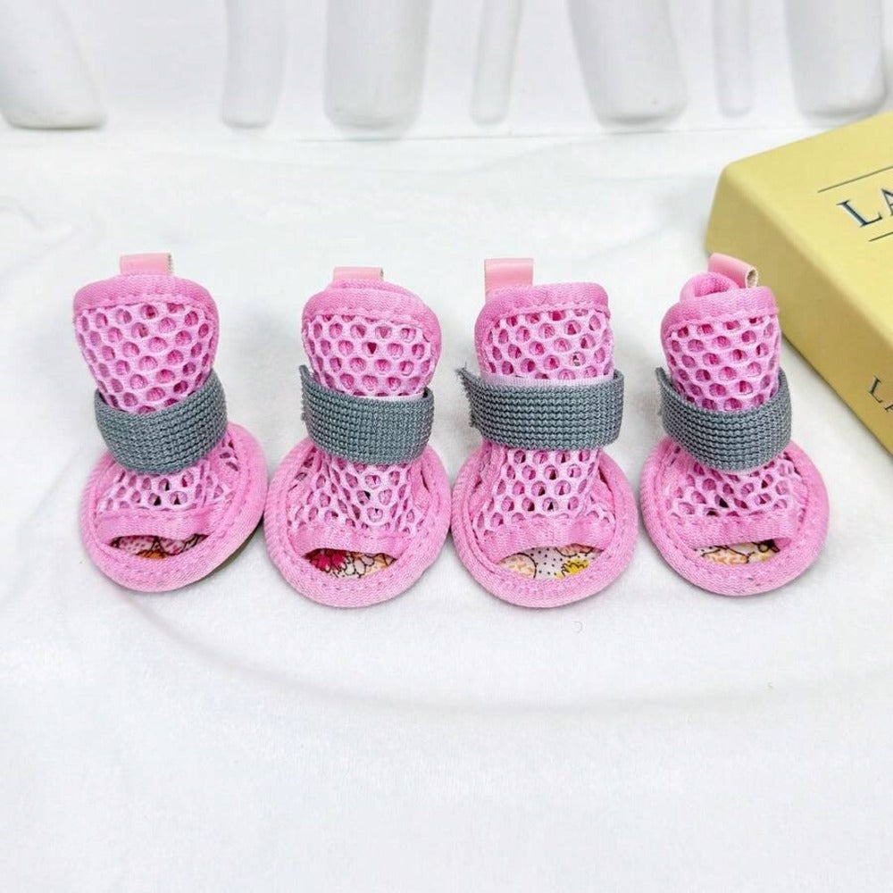 Breathable Mesh Dog Sandals – Anti-Slip Summer Paw Protectors