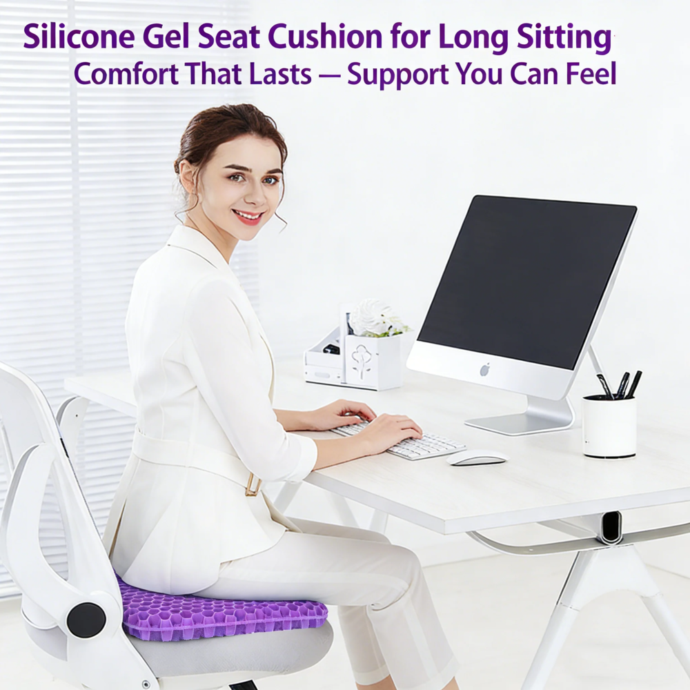Ergonomic Silicone Seat Cushion – Relief You Can Feel