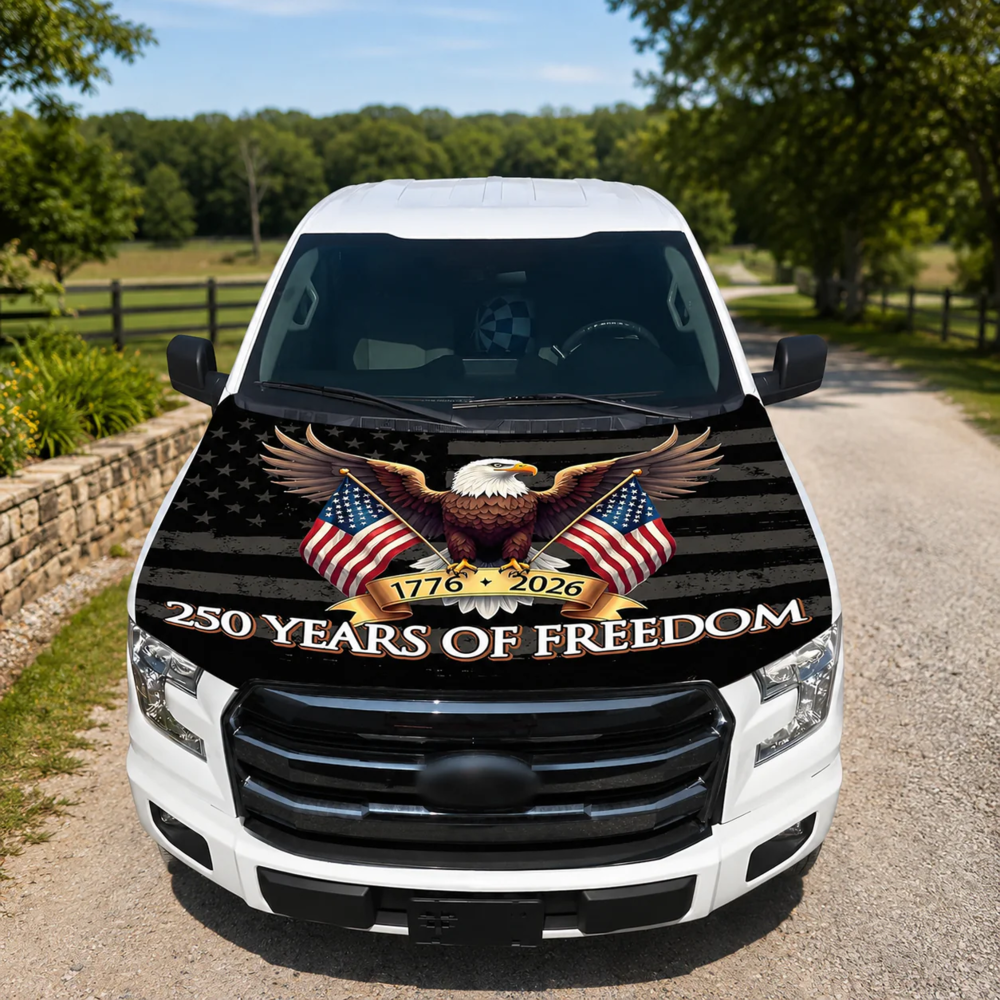 American Car Hood Flag