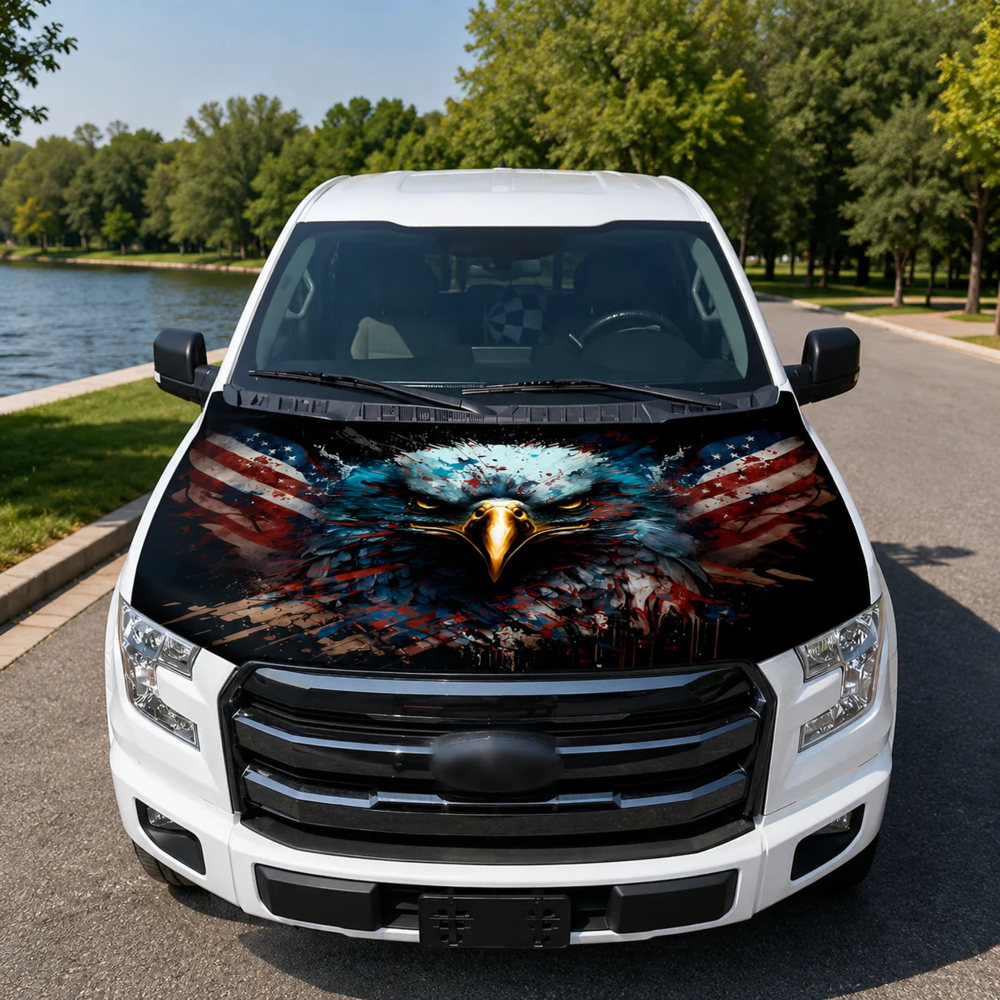 American Car Hood Flag