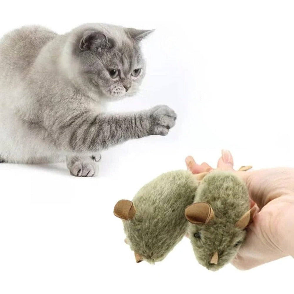 Realistic Squeaky Mouse Toy