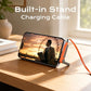 2-in-1 Invisible Holder Charger Cable - 240W Super Charge 360° Rotating Invisible Stand Detachable