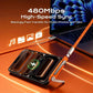 2-in-1 Invisible Holder Charger Cable - 240W Super Charge 360° Rotating Invisible Stand Detachable
