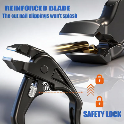 Stainless Steel Nail Clipper with Curved Precision Blades – Effortless for Thick Nails & Seniors