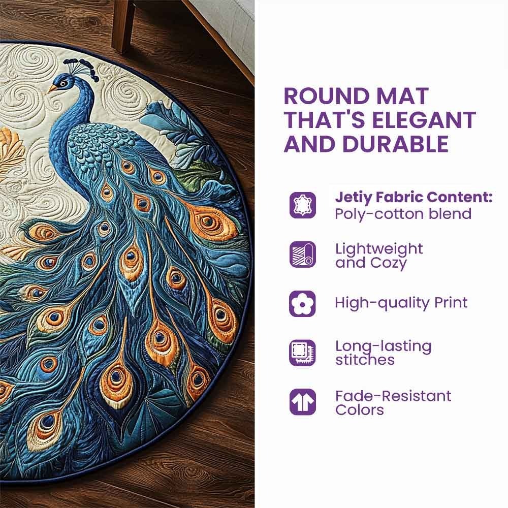 Christmas Wonderland Round Rug - H712