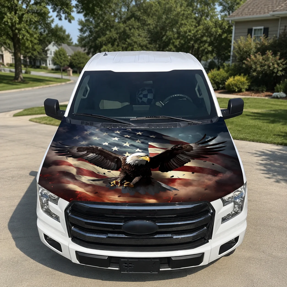 American Car Hood Flag