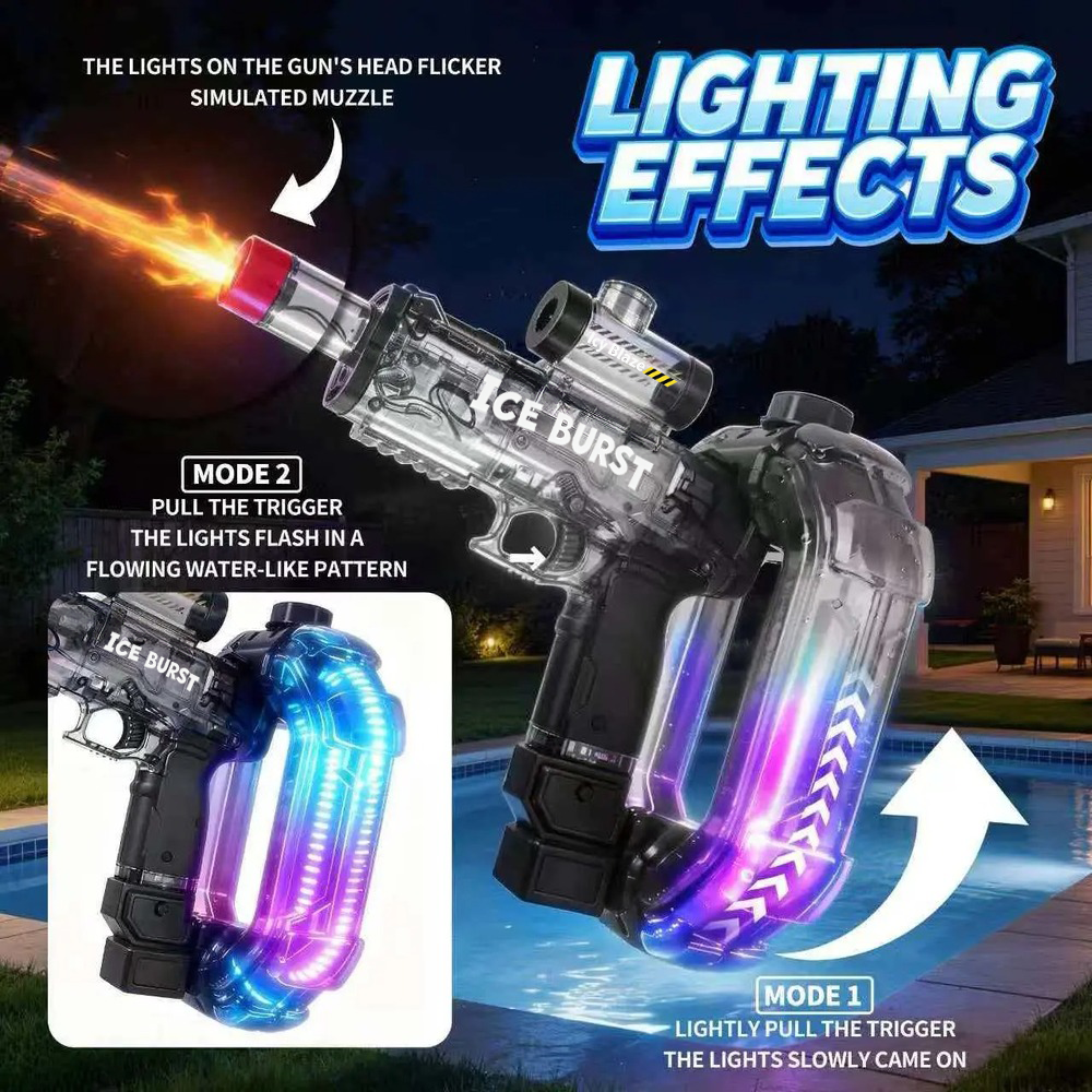 Electric Automatic Water Blaster - Water Gun with Lights & Sound Effects
