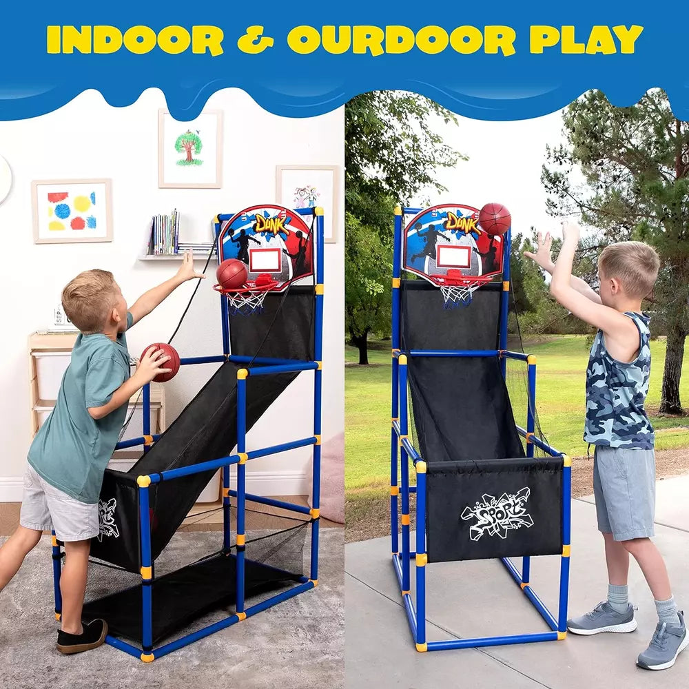 Indoor and outdoor basketball game for children
