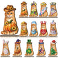 Magnetic holiday decorations for interchangeable animal wooden decor