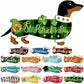 Interchangeable animal wooden decor set with seasonal magnetic pieces