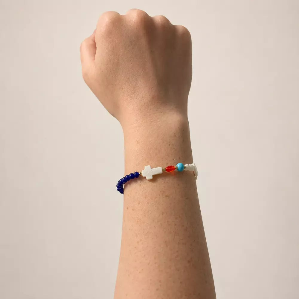 Jesus bracelet worn on the wrist