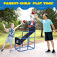 Basketball hoop set arranged for outdoor play