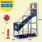 Dimensions of the kids basketball hoop set
