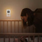 Warm white night light illuminating a bedroom at night