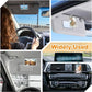 A collage showing a car sun visor phone holder in use, with a woman driving and the holder attached to visors inside a car. The text 'Widely Used' appears in the center.