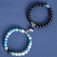 Magnetic Heart Matching Beaded Bracelets