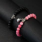 Magnetic Heart Matching Beaded Bracelets