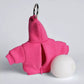 Back view of the mini hoodie stress ball charm