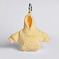 Buttercream mini hoodie stress ball keychain