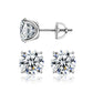 S925 sterling silver moissanite stud earrings