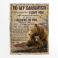 To My Daughter - From Mom - A932 - Premium Blanket