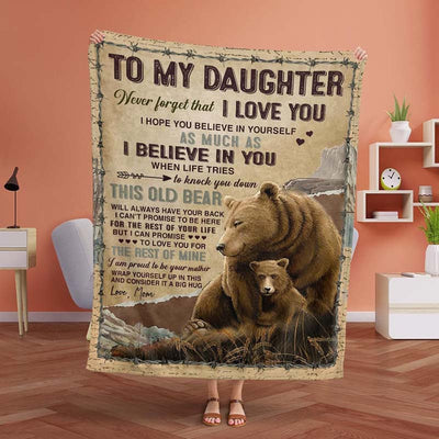 To My Daughter - From Mom - A932 - Premium Blanket