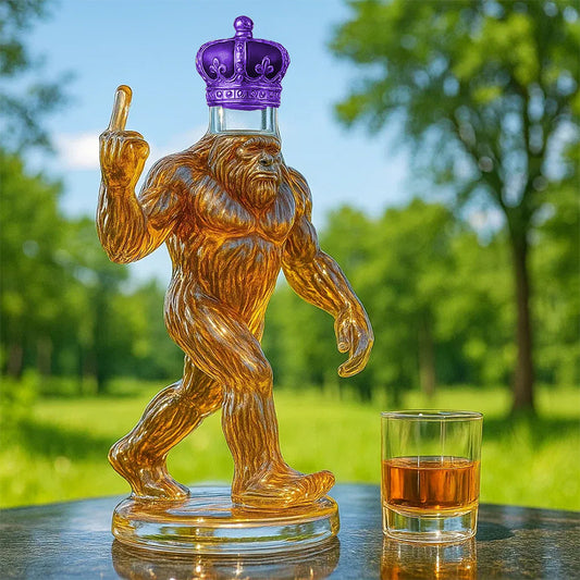 Funny Bigfoot Whiskey Bottle
