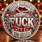 Santa's Last Gift novelty coin with a cheeky Christmas message