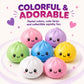 Solid-color mini dumpling squishy figures from the mystery set