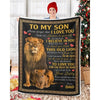 I Love You - A387 - Lion Premium Blanket