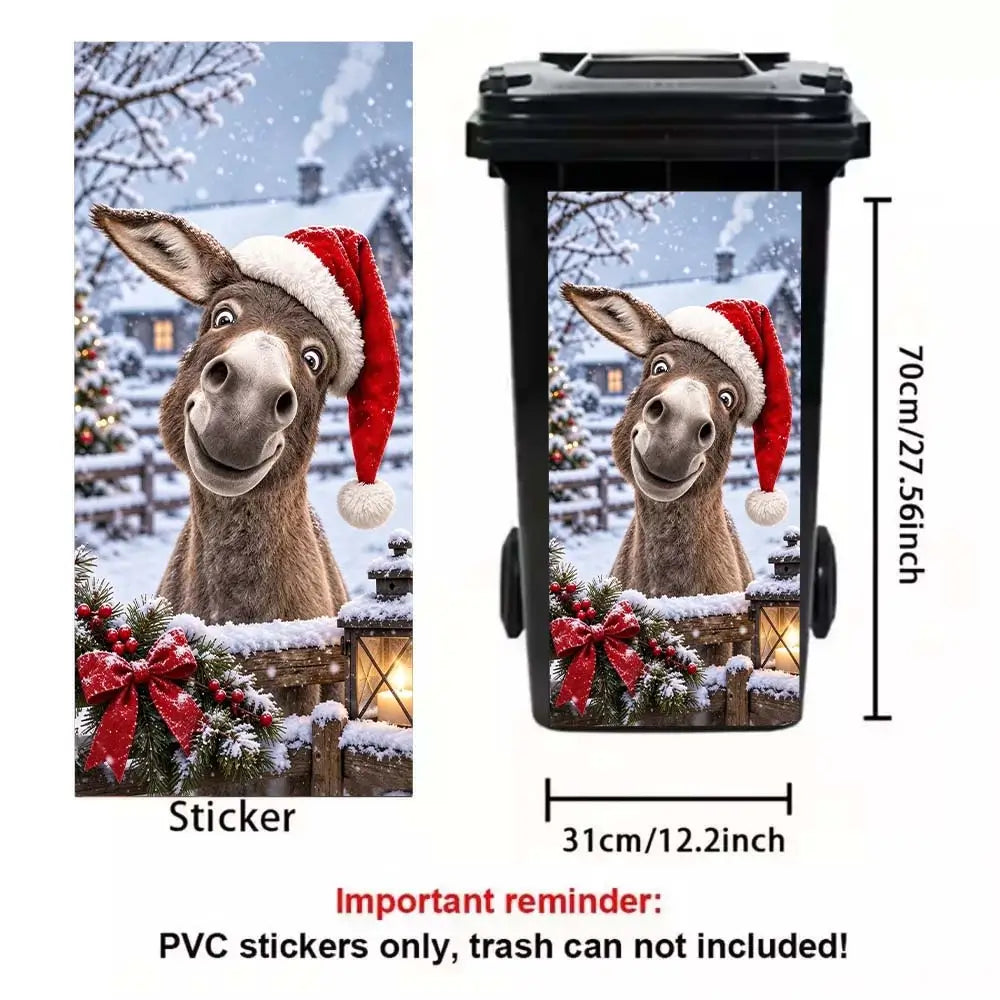 Trash can sticker measuring 27 by 12 inch