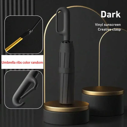 Folding umbrella designed for UV and sun protection