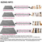 Available sizes of the warm pet mat
