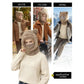 Bear ear winter hat designed for wind-resistant outdoor wear