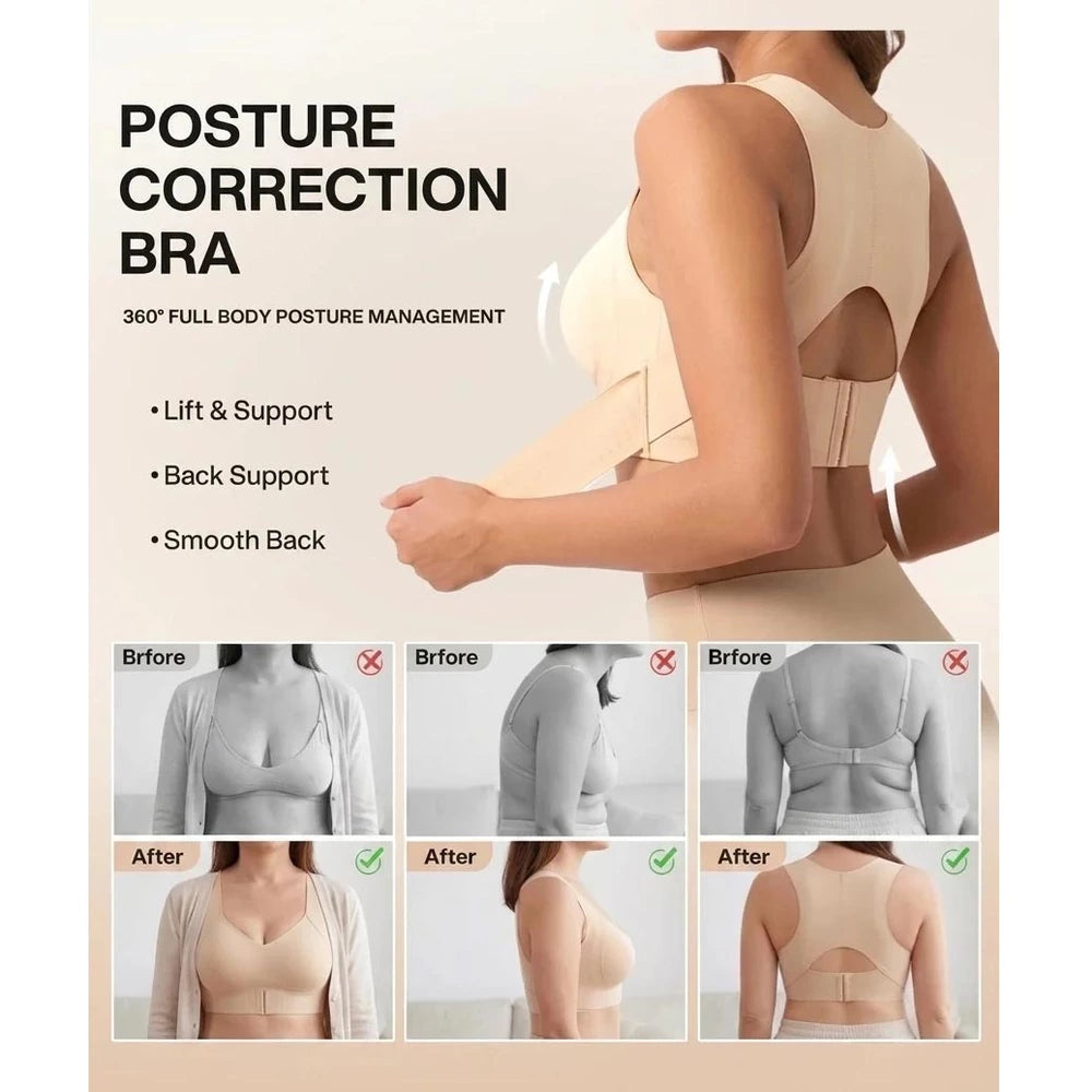 Wireless bra feature graphic highlighting comfort and support