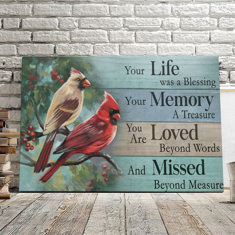 Your Life Was A Blessing - D365 - Gallery Wrapped Canvas Prints