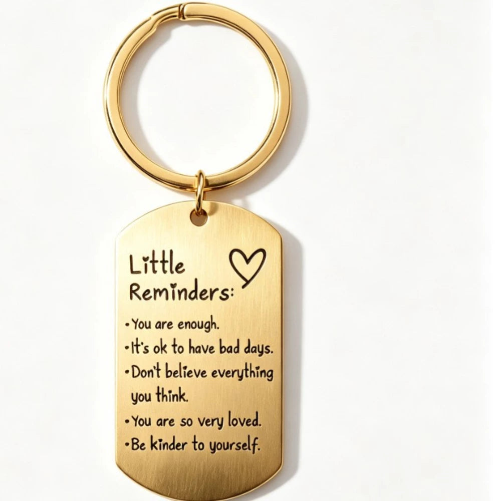 The golden inspirational keychain
