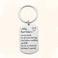 Silver color options for the inspirational keychain