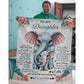 To My Daughter - From Mom - Elephantblanket - A335 - Premium Blanket