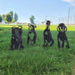 Boxer Metal Silhouette