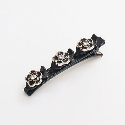 Floral Braided Hair Clips