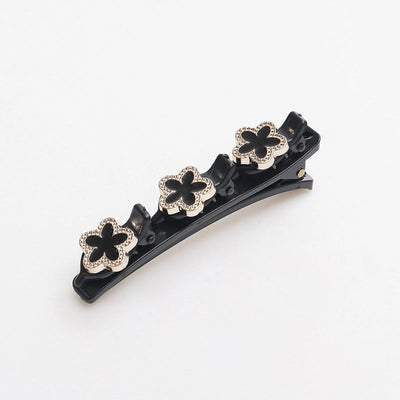 Floral Braided Hair Clips