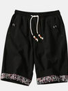 Men's Chinese Linen Loose Pants Retro Loose Sports Shorts