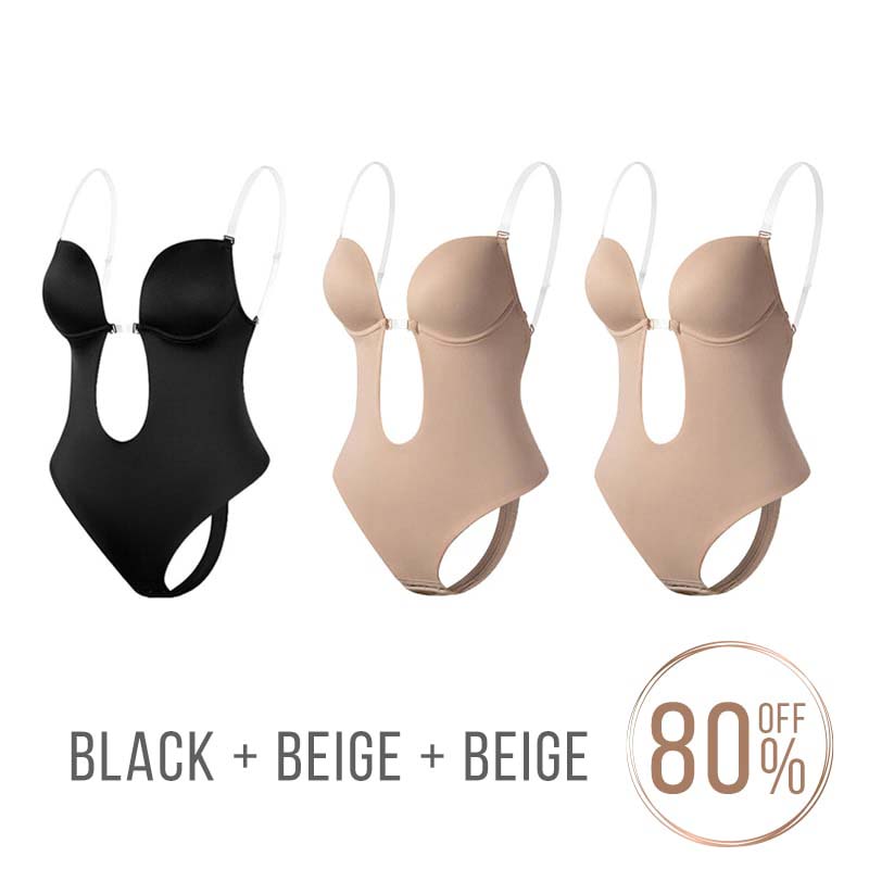 Plunge Backless Body Shaper Bra