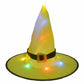 Glowing Witch Hat Decorations - 2 in 1 Hanging/Wearable