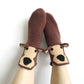 Brown Bear Knitted Warm 3D Floor Socks