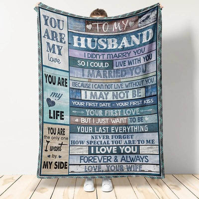 To My Husband - From Wife - A608 - Premium Blanket