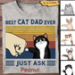Best Cat Dad Fluffy Cat Personalized Light Color Shirt2