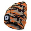 Unisex Winter Warm Knit Hat Head Torch Cap