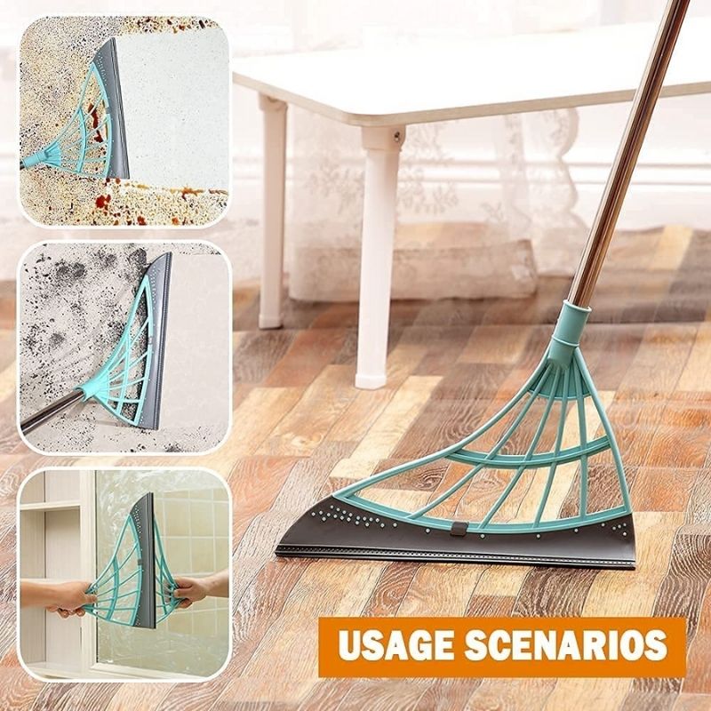 🧹Squeeze Silicone Broom Sweeping Water And Pet Hair